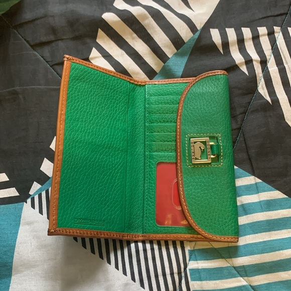 Green leather wallet Dooney Bourke - Picture 2 of 4